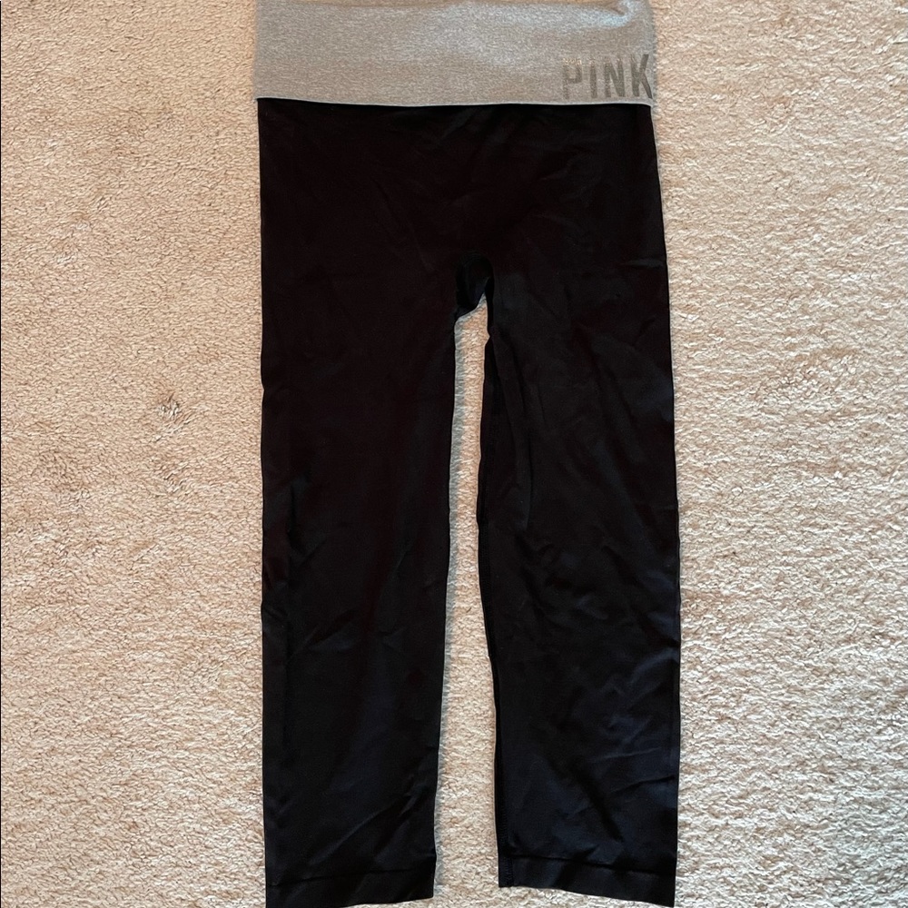 Victoria’s Secret PINK fold over cropped yoga pant